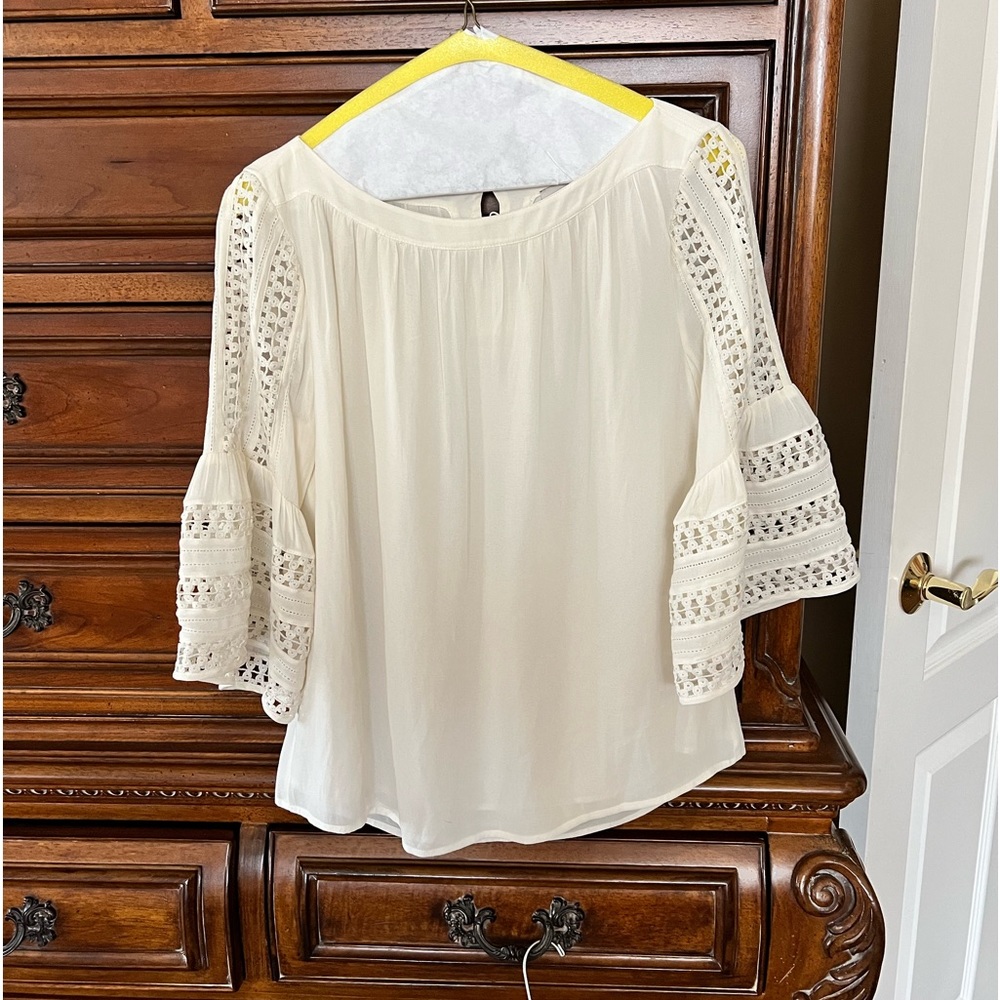 Loft Blouse with Bell Sleeves Size XS